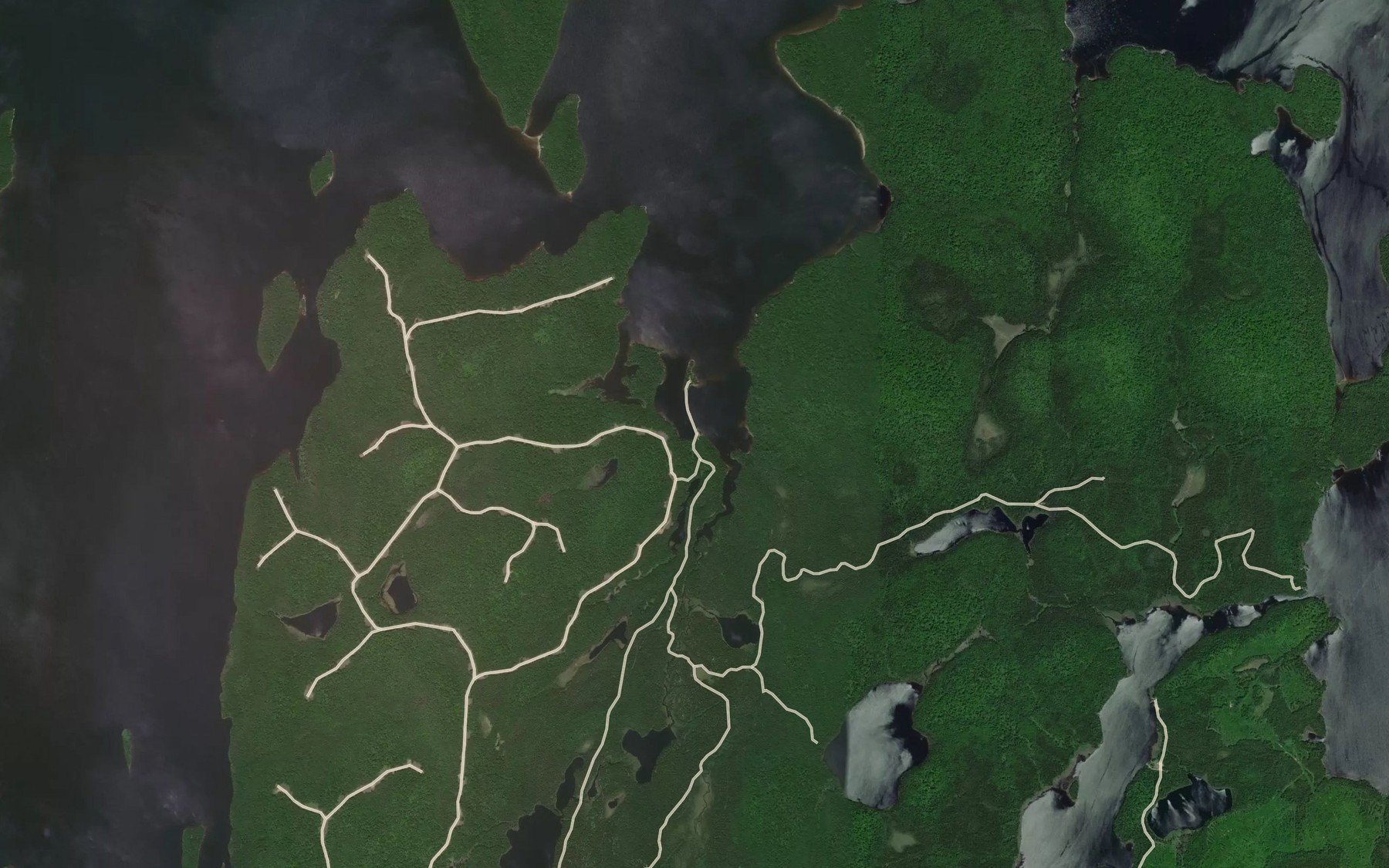 Satellite map of the Ruisseau Wacapiskite