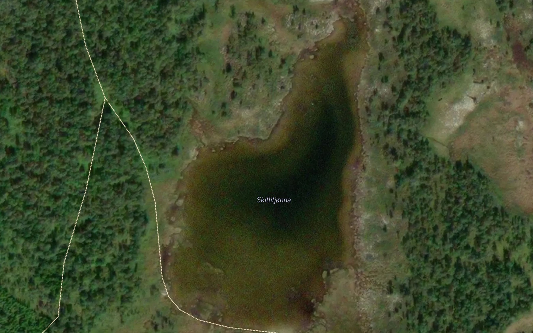 Satellite map of the Skittligitjonna