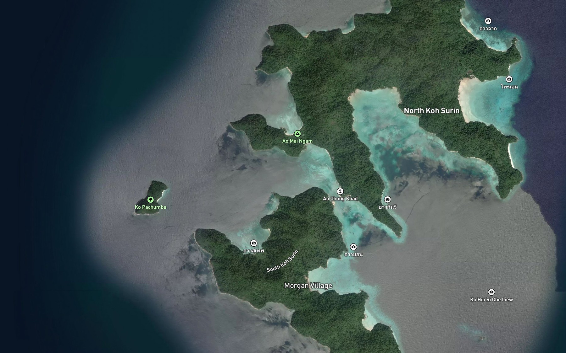 Satellite map of the Ao Chong Khat