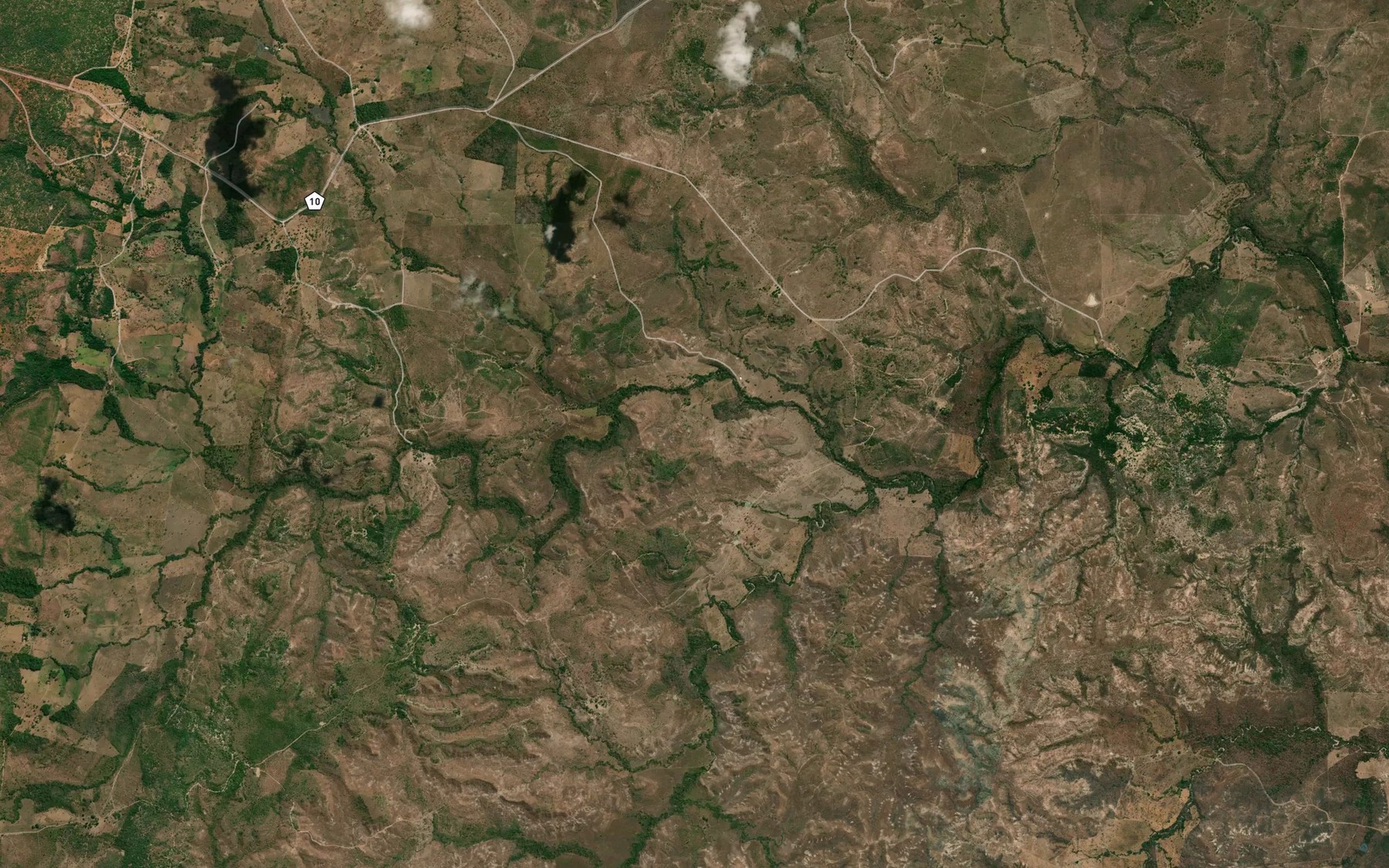 Satellite map of the Ribeirao das Arraias