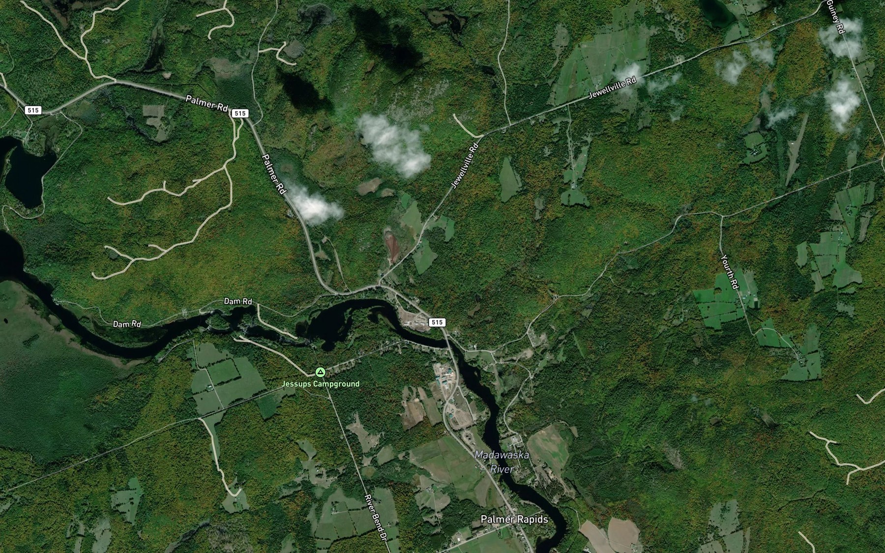 Satellite map of the Hochbergs Creek