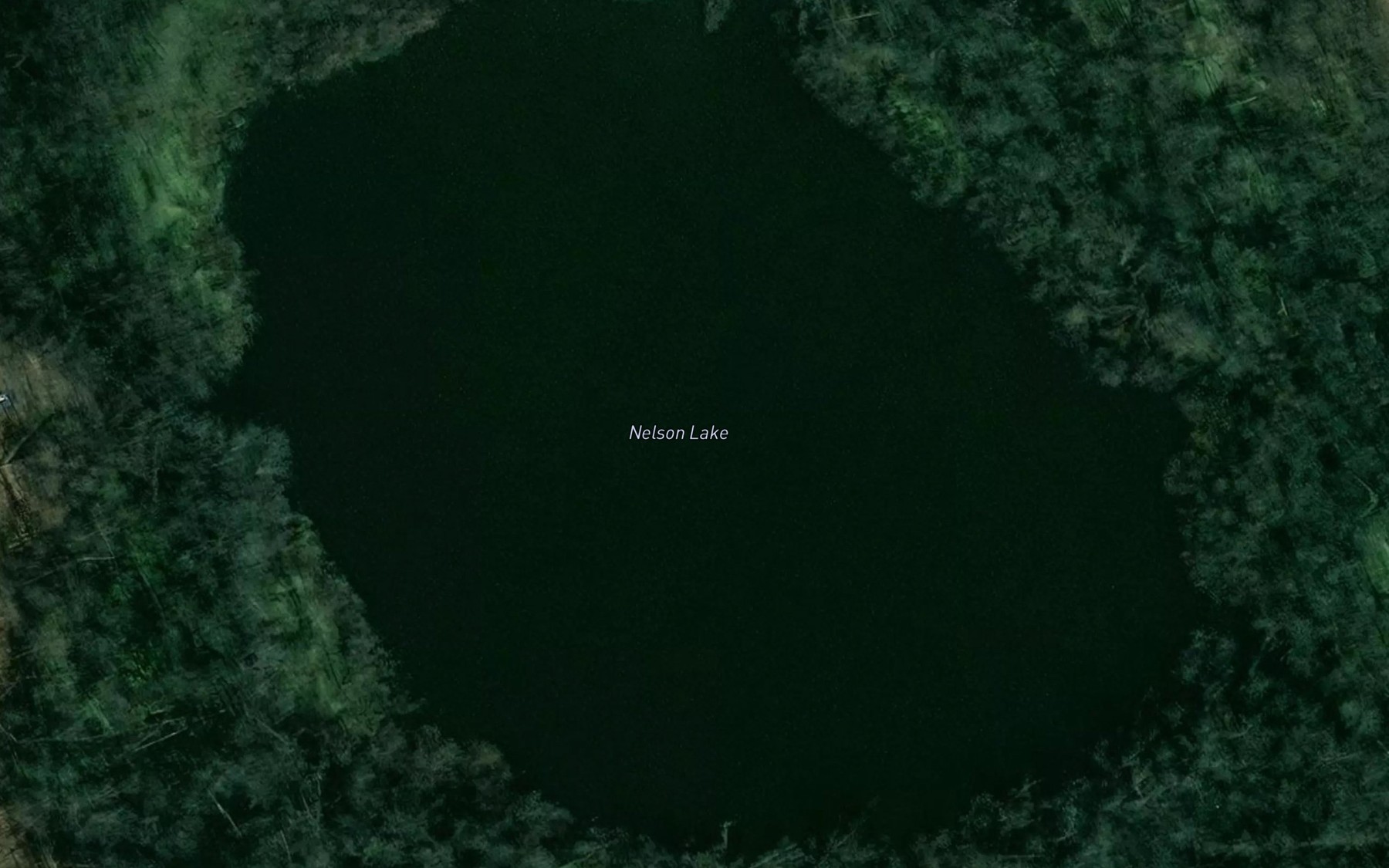 Satellite map of the Nelson Lake