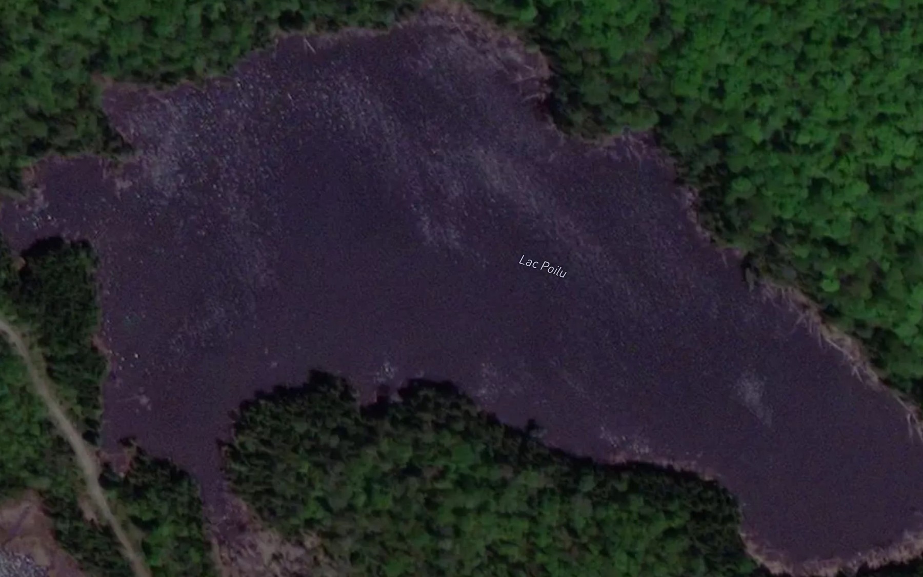 Satellite map of the Lac Poilu