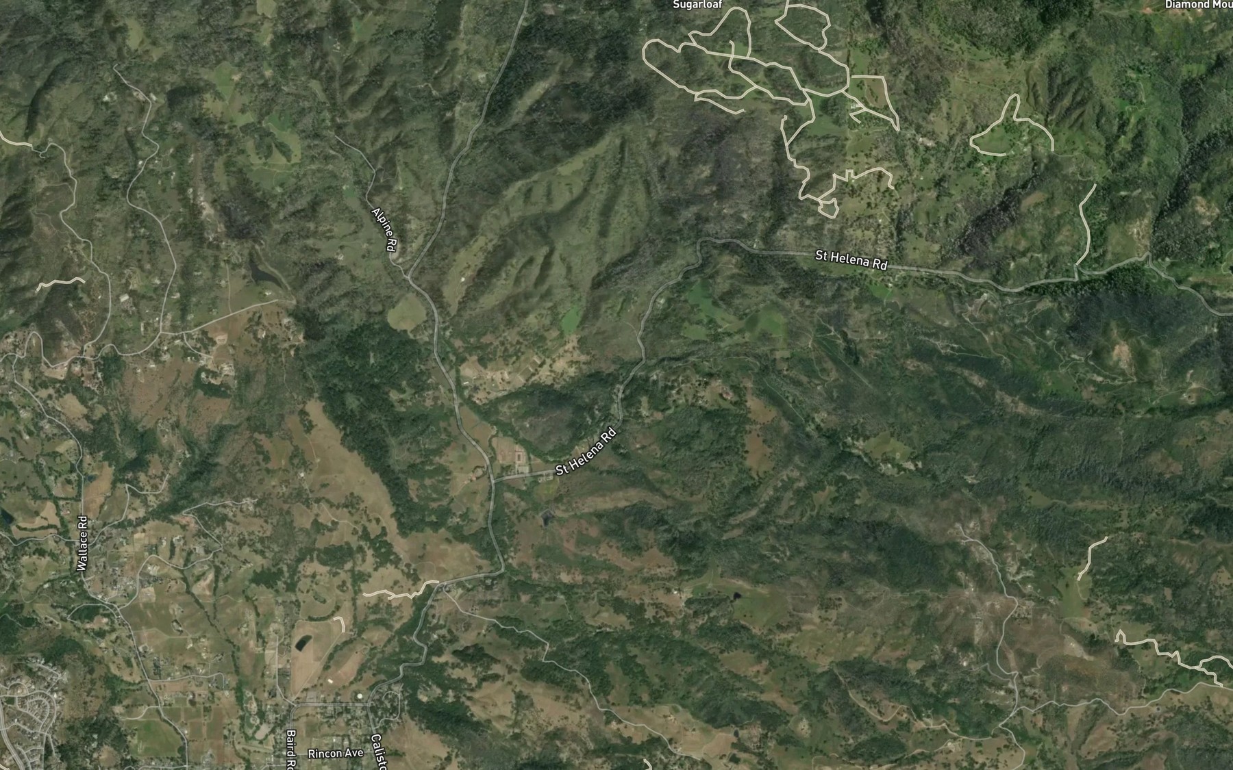 Satellite map of the Van Buren Creek