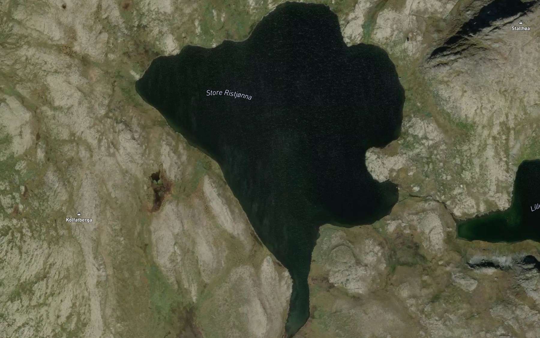 Satellite map of the Ristjorna,store