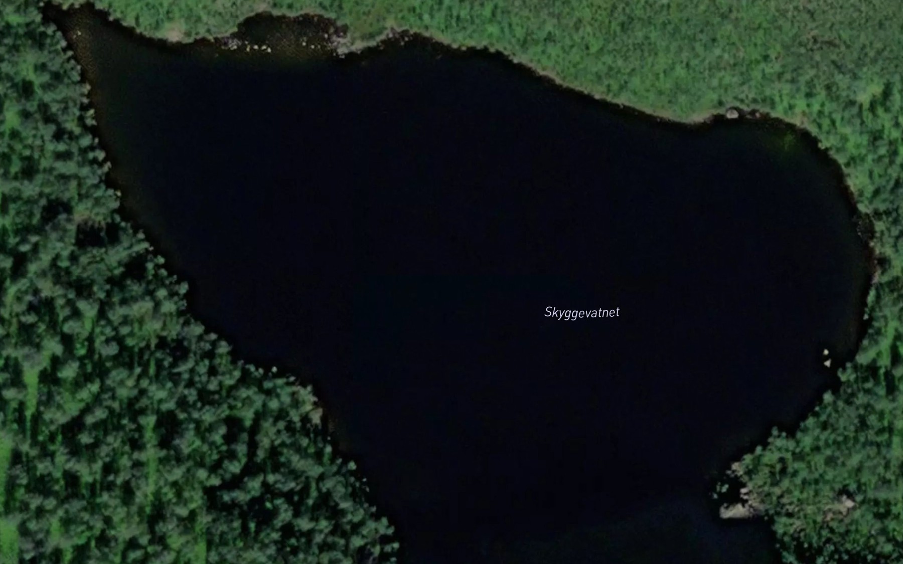 Satellite map of the Skyggevatnet