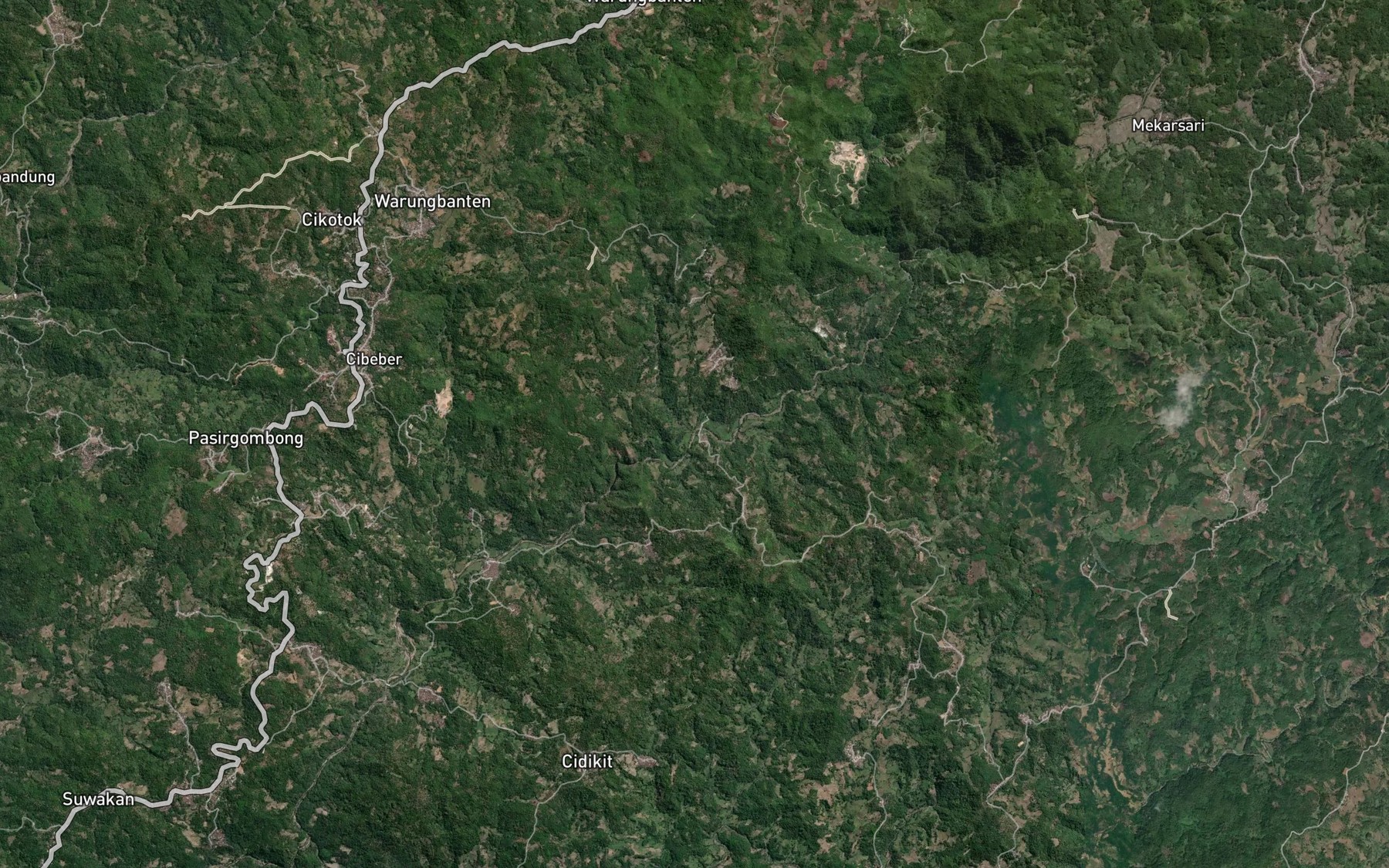 Satellite map of the Ci Carucub