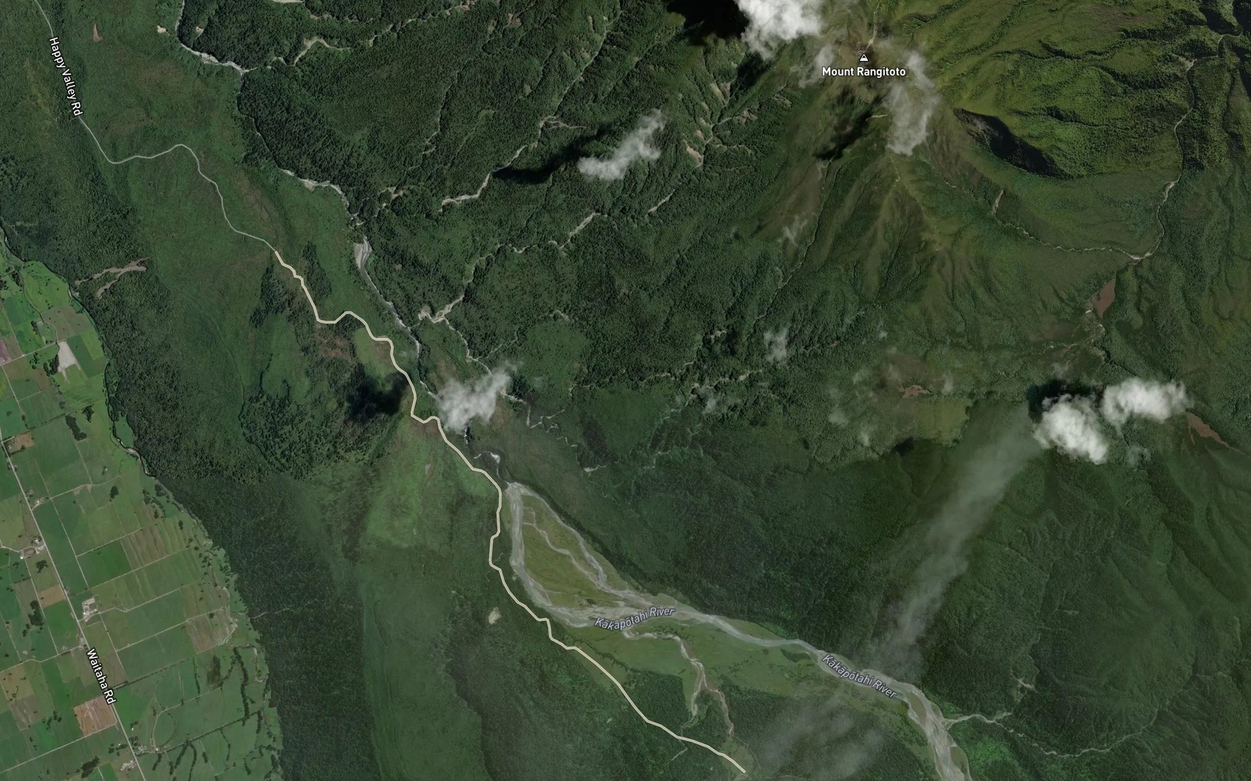 Satellite map of the Jim Creek