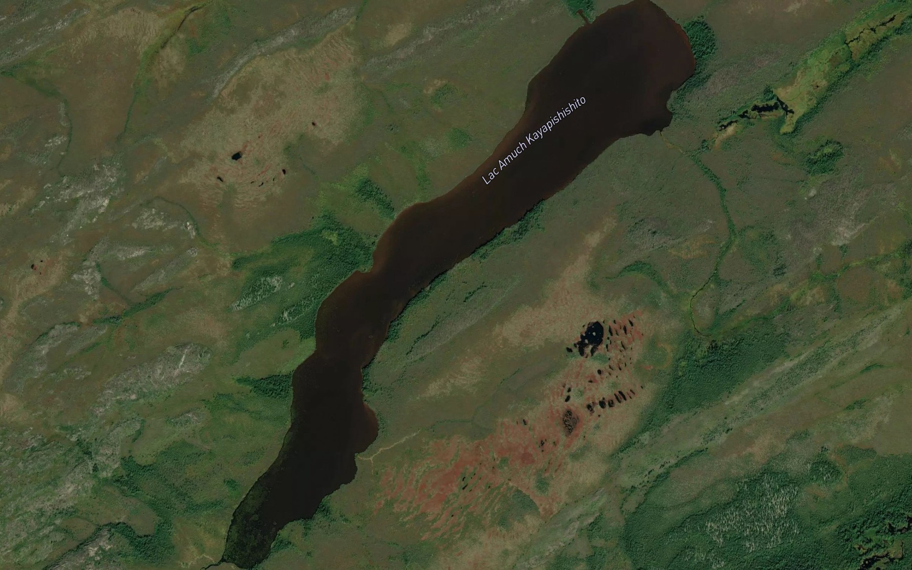 Satellite map of the Lac Amuch Kayapishishito