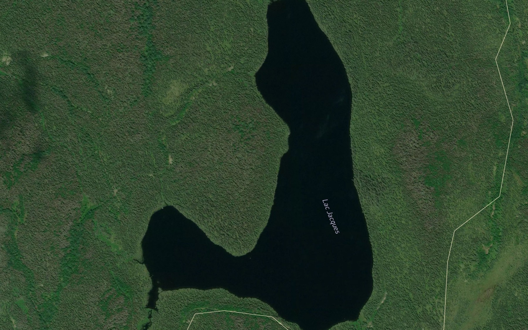 Satellite map of the Lac Jacques