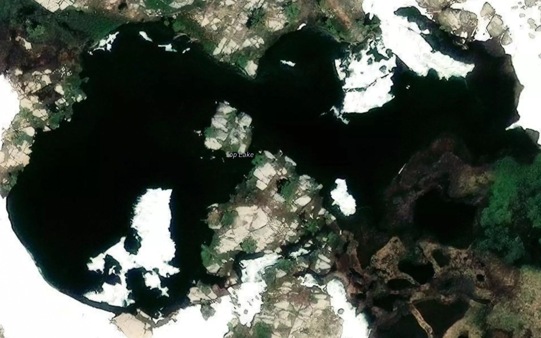 Satellite map of the Top Lake