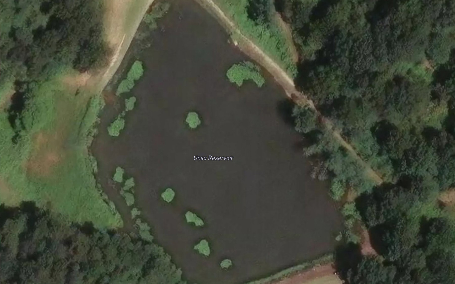 Satellite map of the Unsuje