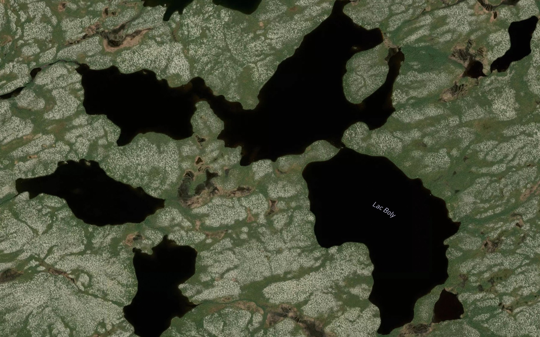 Satellite map of the Lac Boly