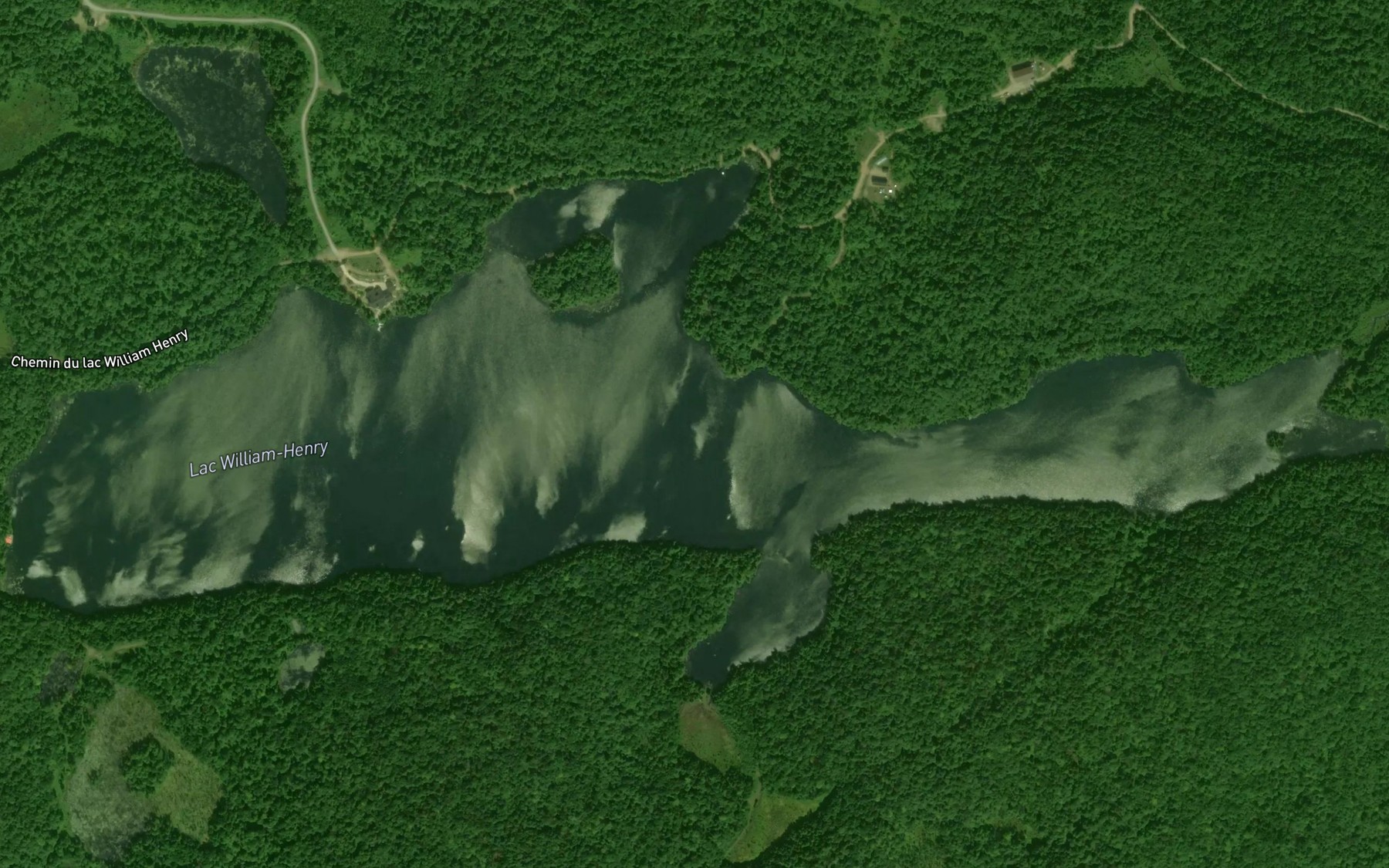 Satellite map of the Lac William-Henry
