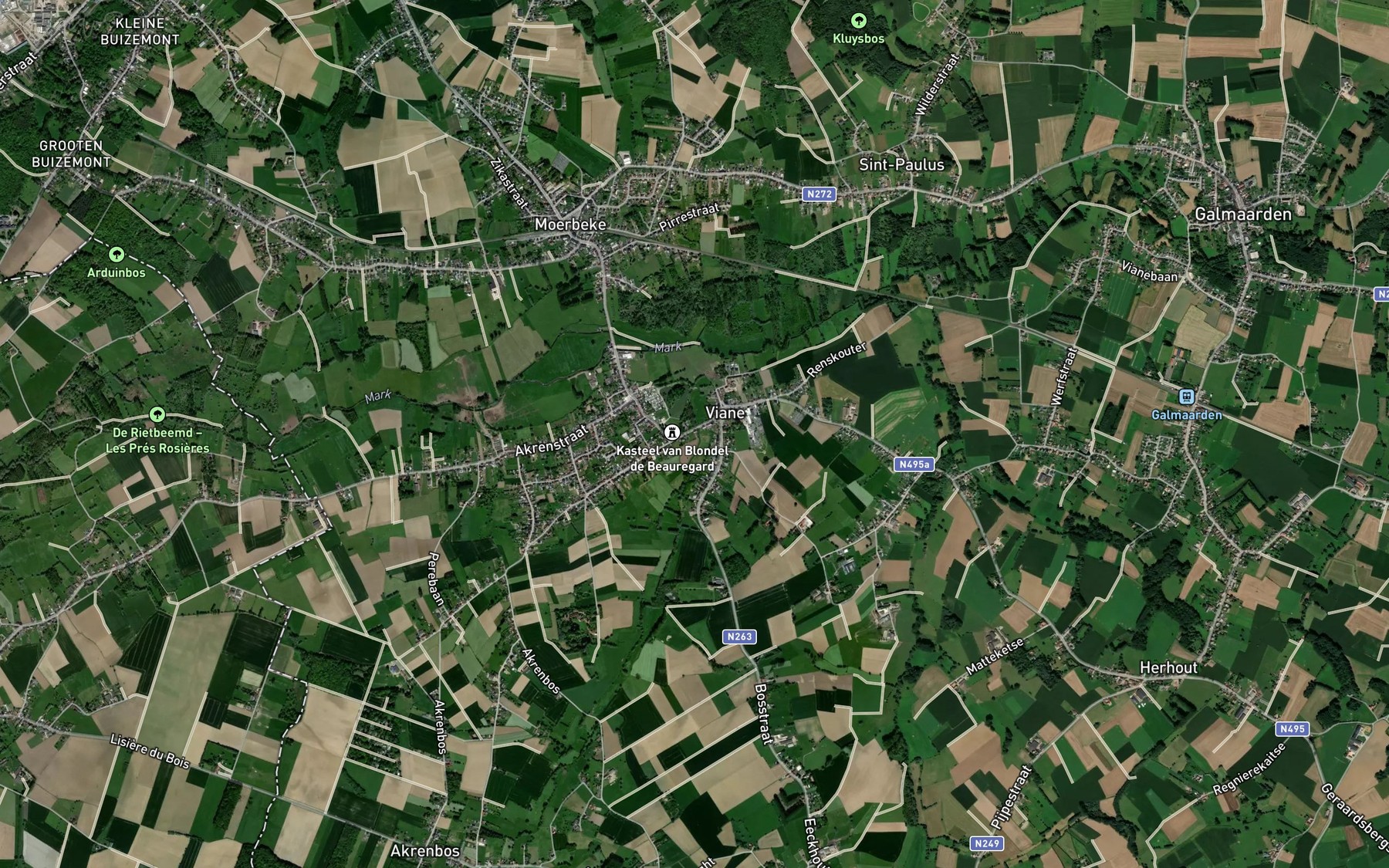 Satellite map of the Wijzenbeek
