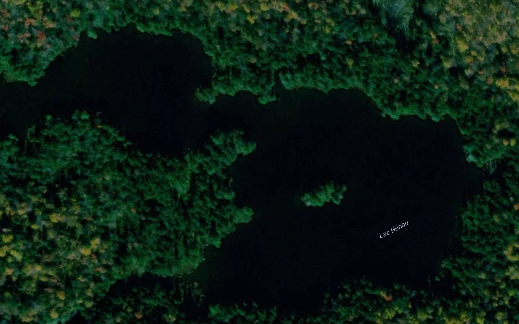 Satellite map of the Lac Henou