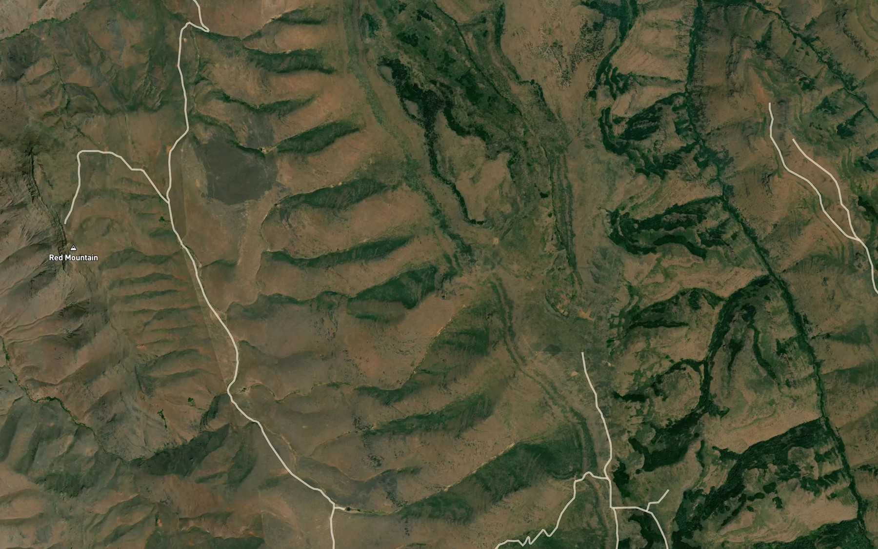 Satellite map of the Sagehen Spring