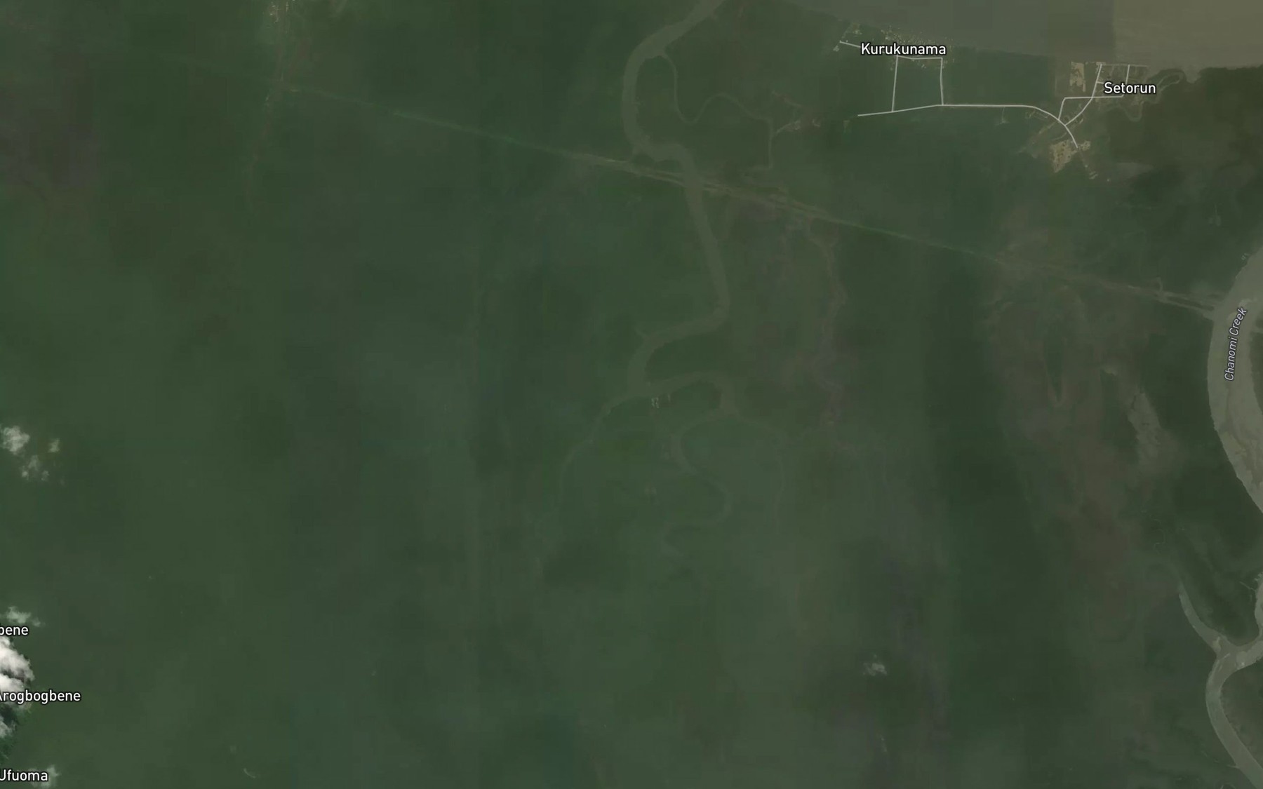 Satellite map of the Ogoba Creek