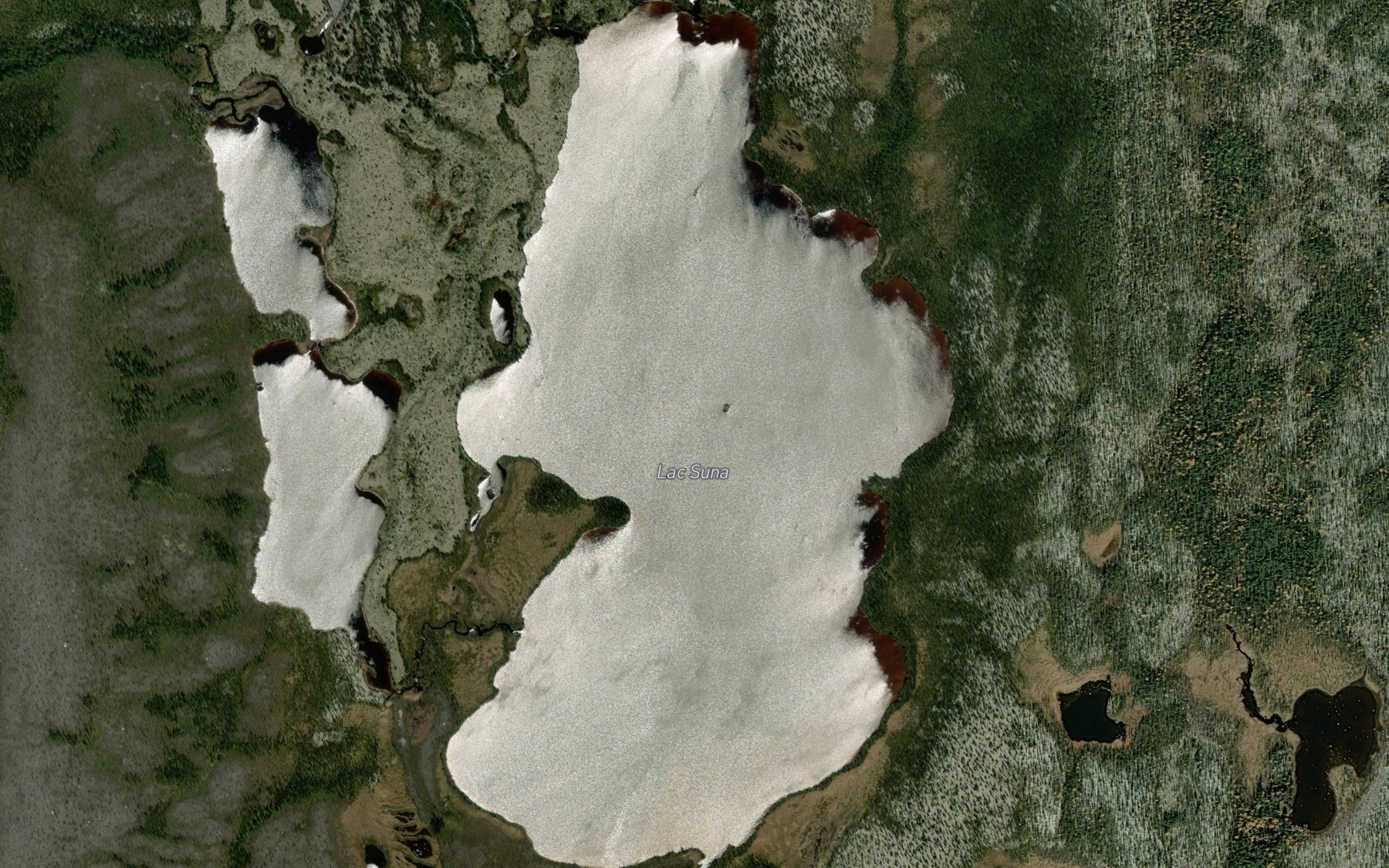 Satellite map of the Lac Suna