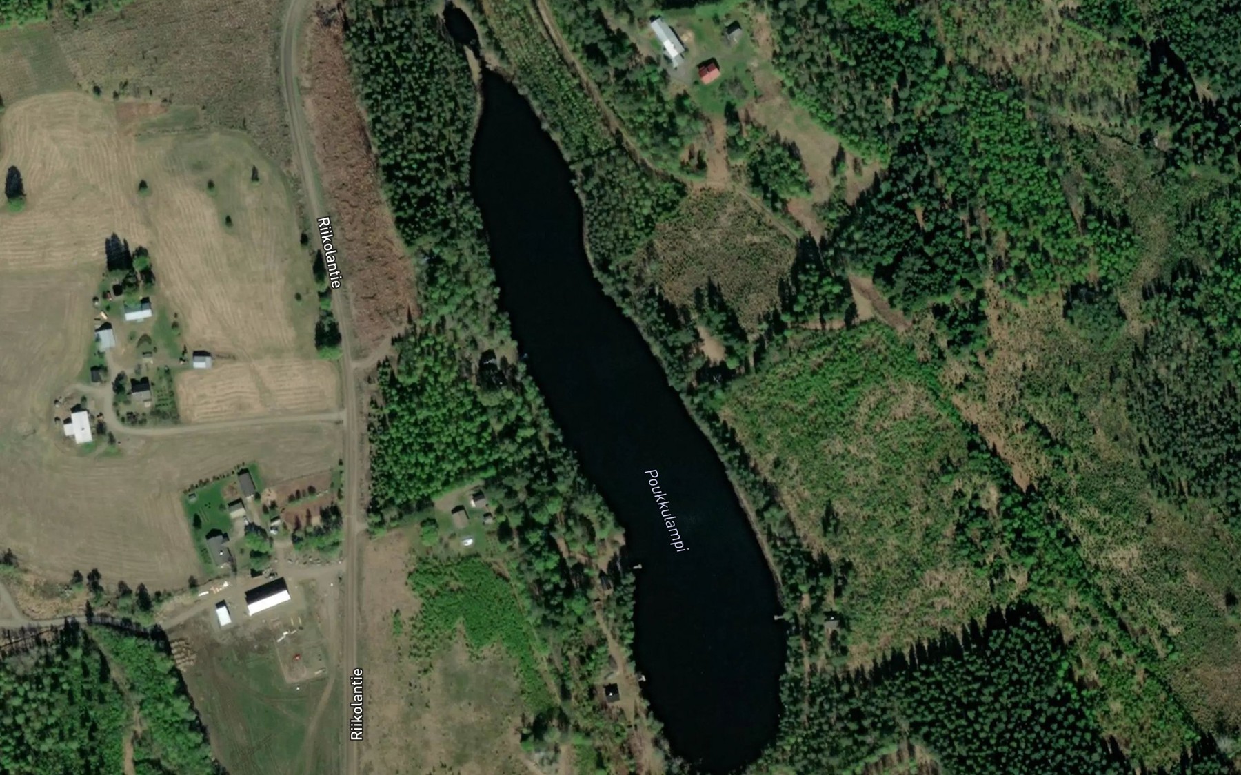 Satellite map of the Poukkulampi