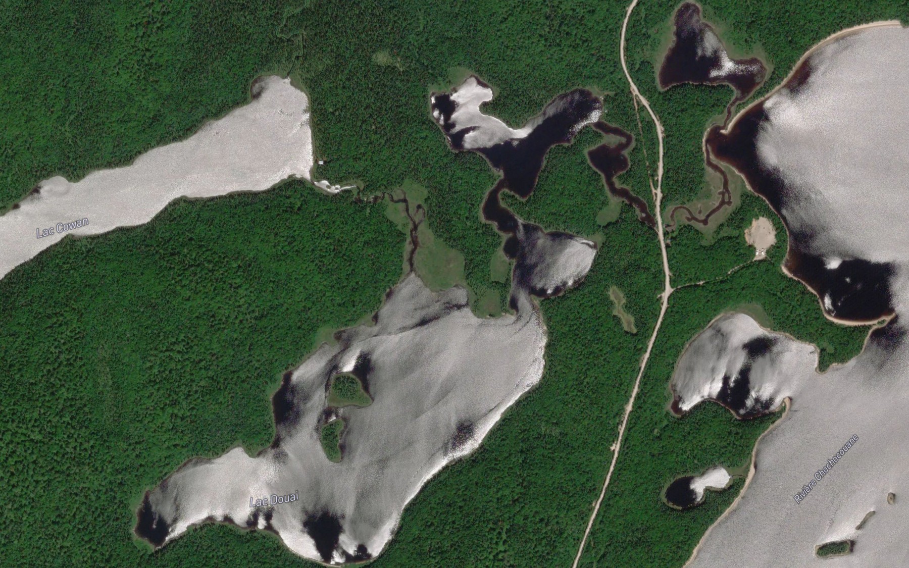 Satellite map of the Lac Douai
