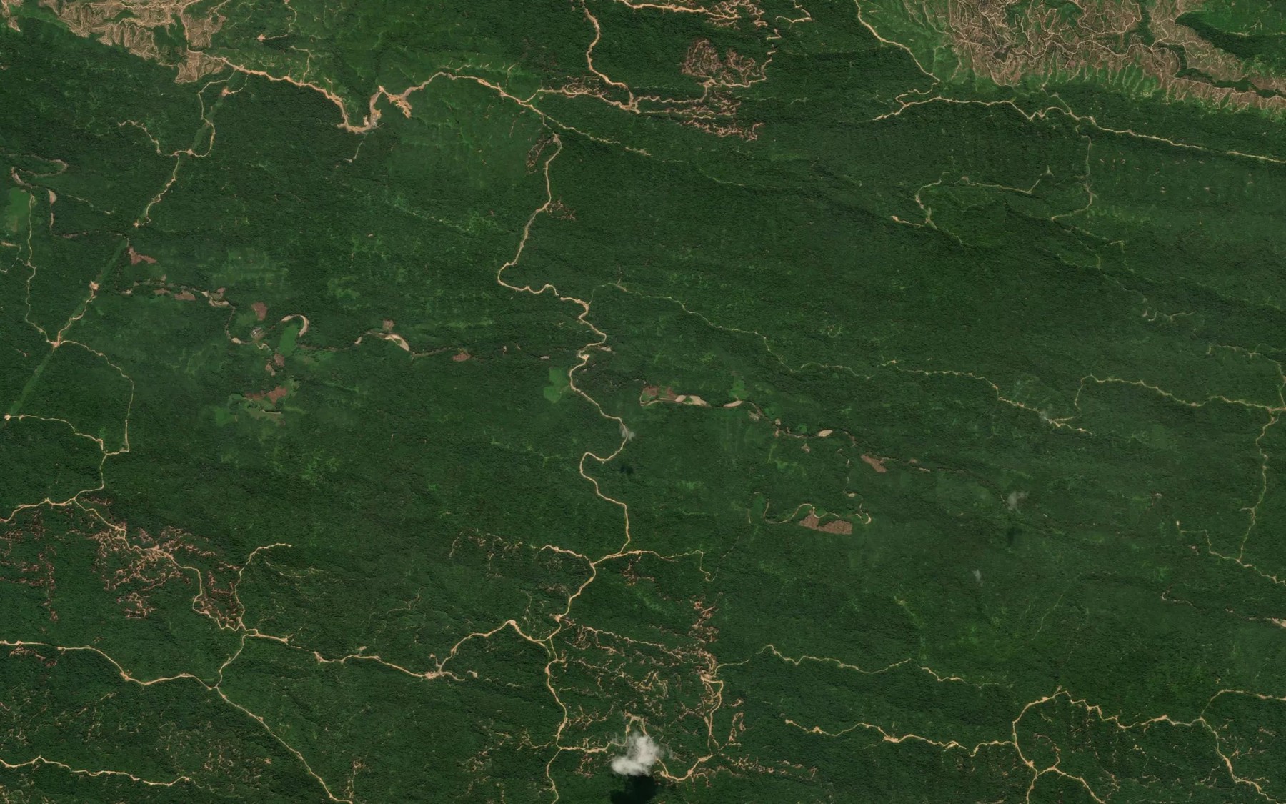 Satellite map of the Sungai Salai Ilir