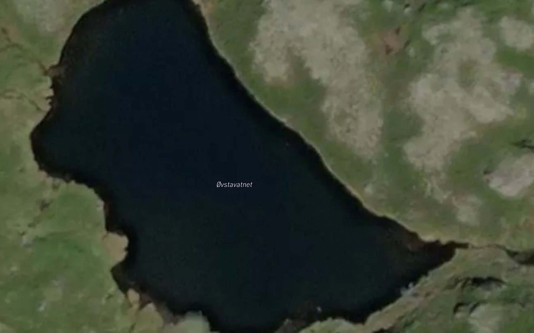 Satellite map of the Ovstavatnet
