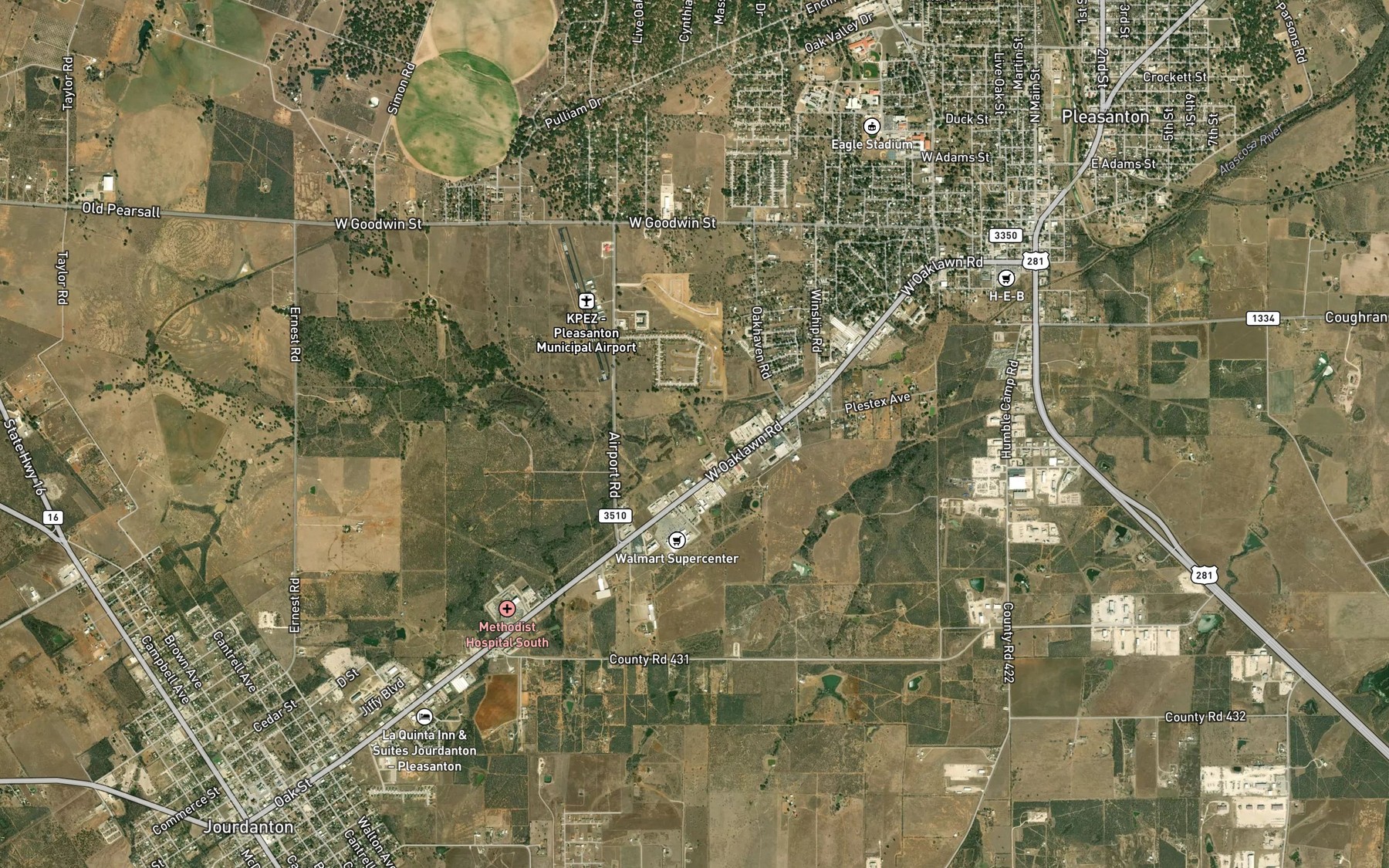 Satellite map of the Palmer Ranch Lake