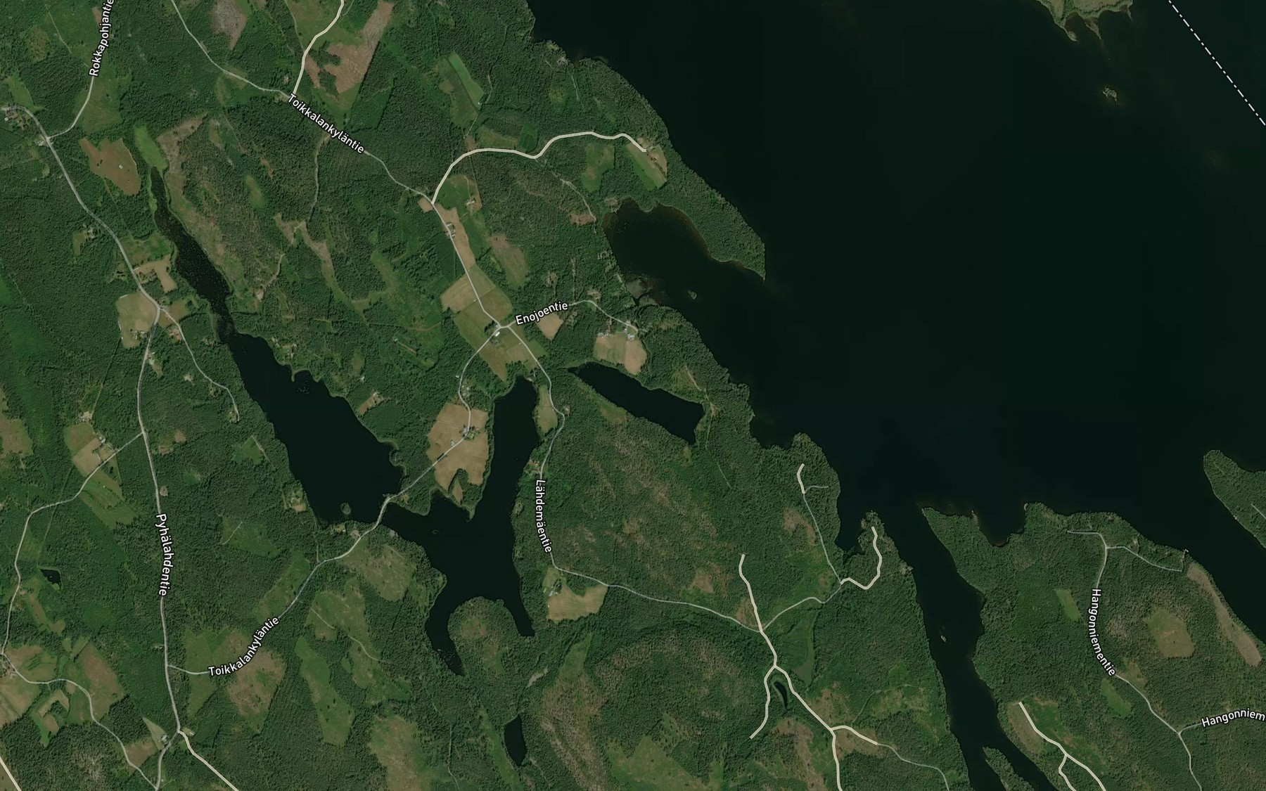 Satellite map of the Myllyjarvi