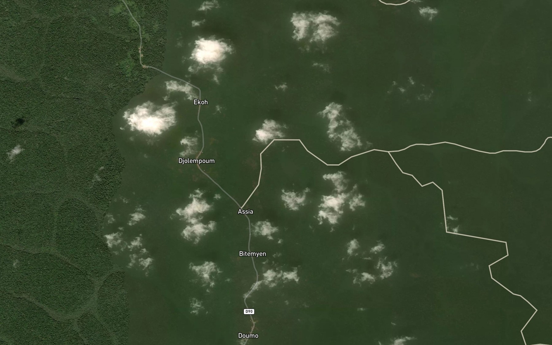 Satellite map of the Mbem