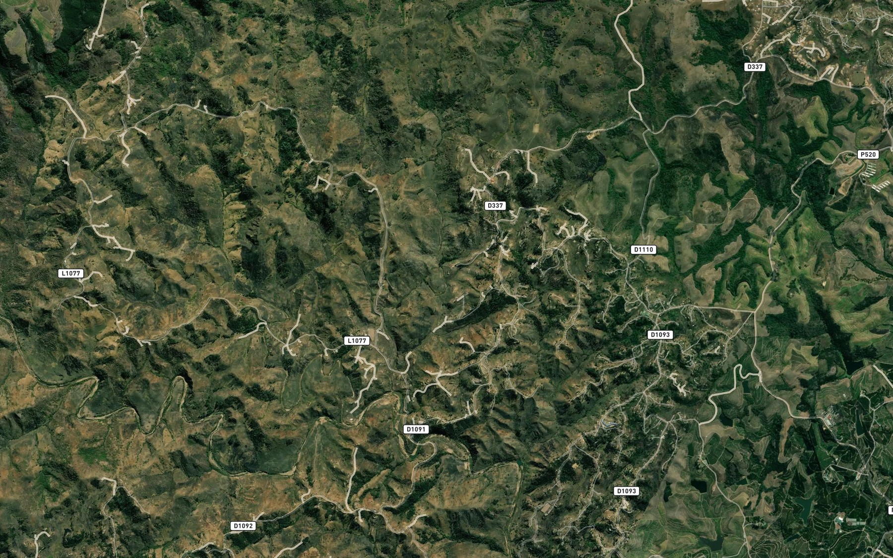 Satellite map of the Silate