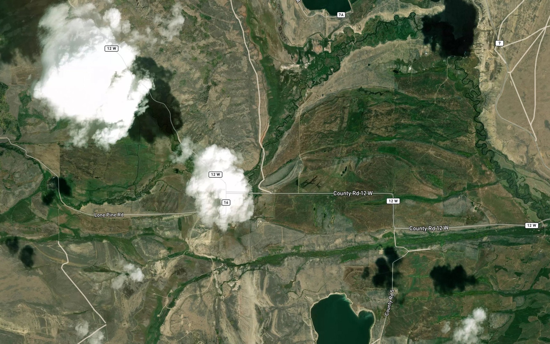 Satellite map of the Independent Ditch