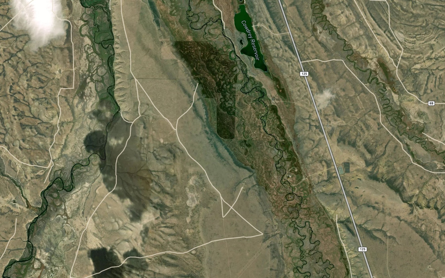 Satellite map of the Seneca Ditch