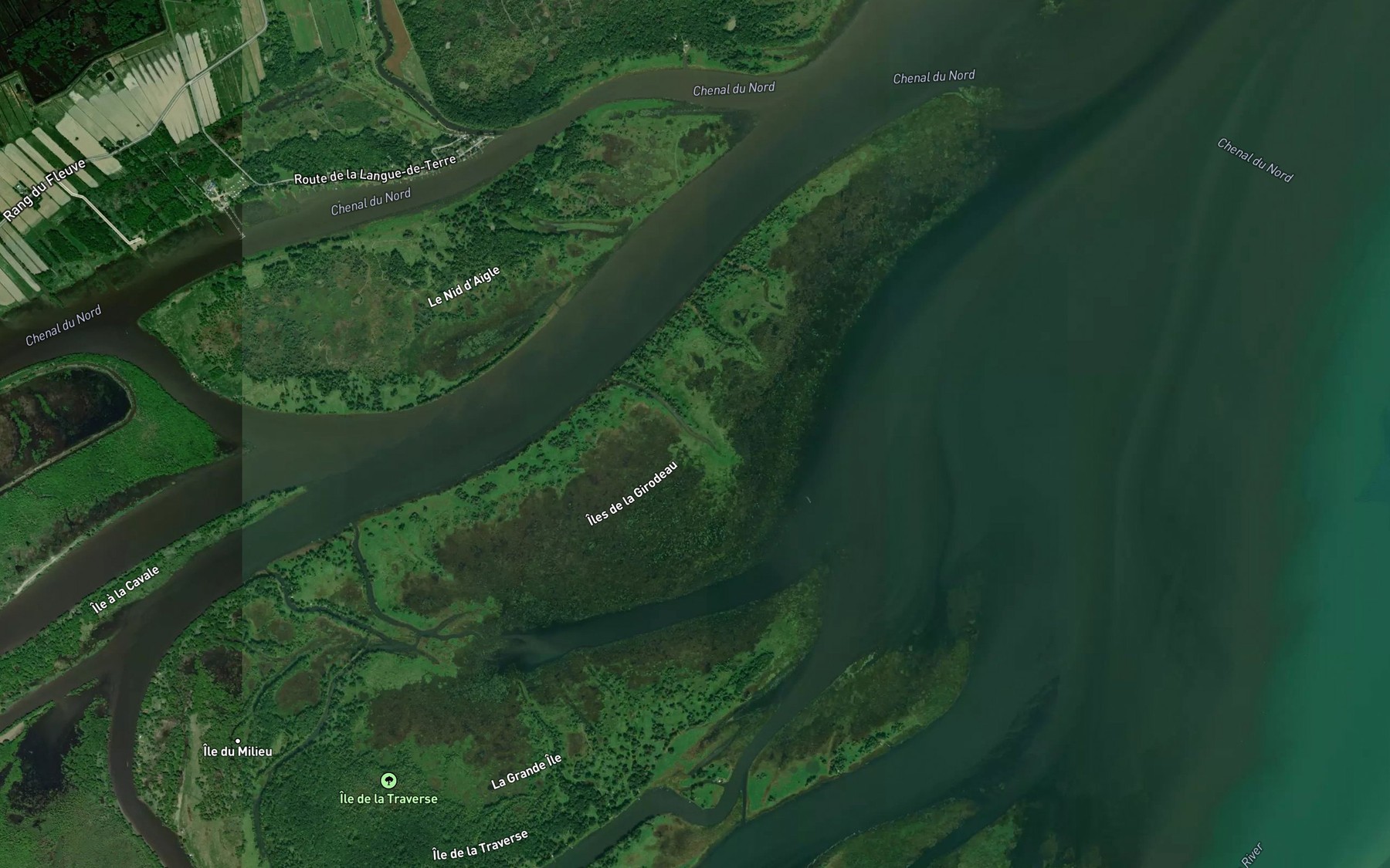 Satellite map of the Rigolet des Pecheurs