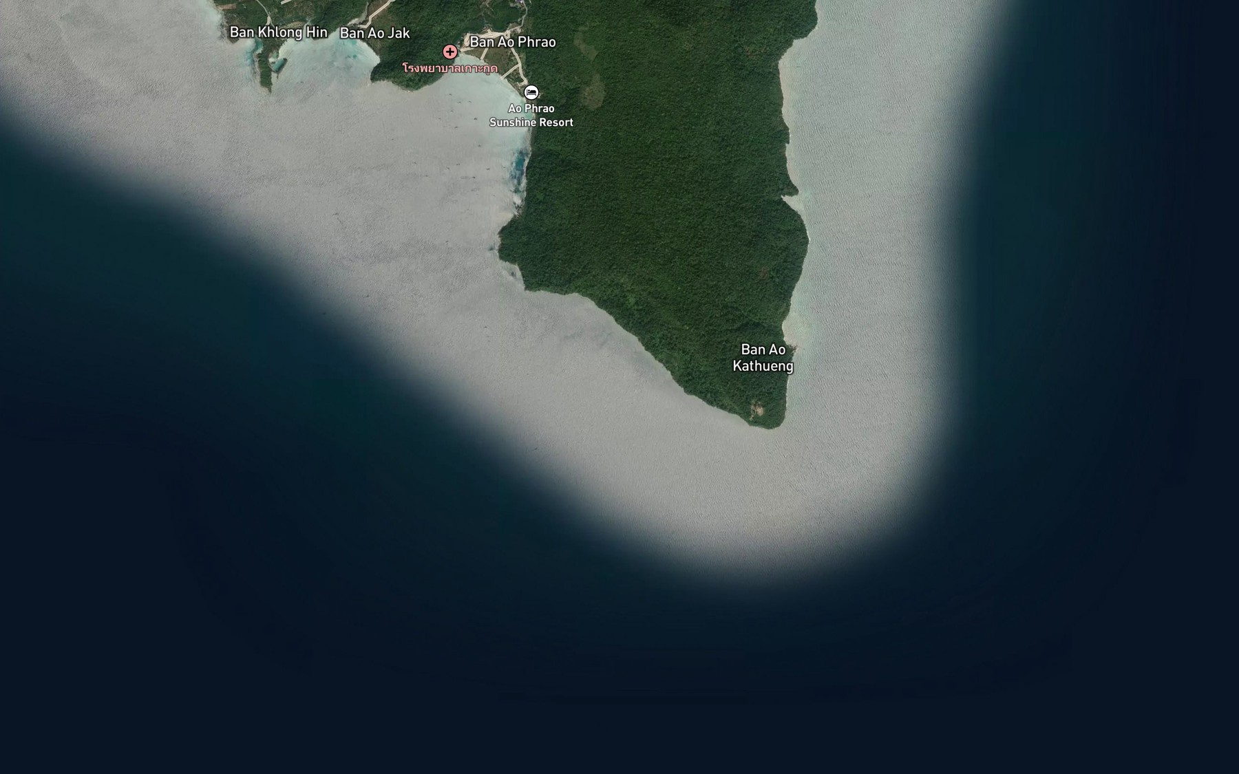 Satellite map of the Ao Ton Maphrao