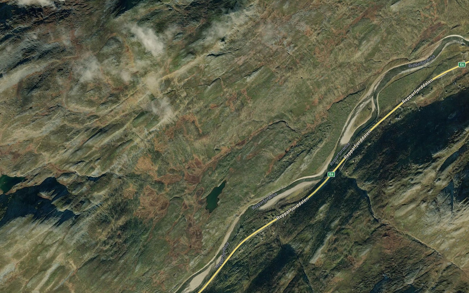 Satellite map of the Linnjajakka