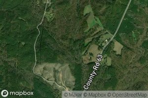 Satellite map of the Lick Creek