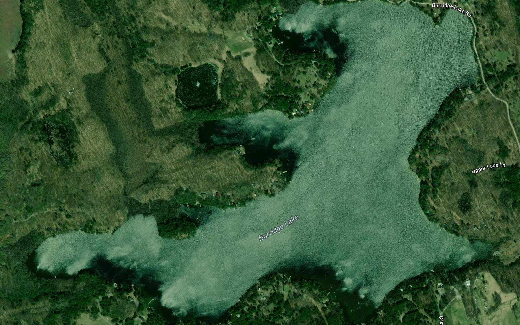 Satellite map of the Burridge Lake