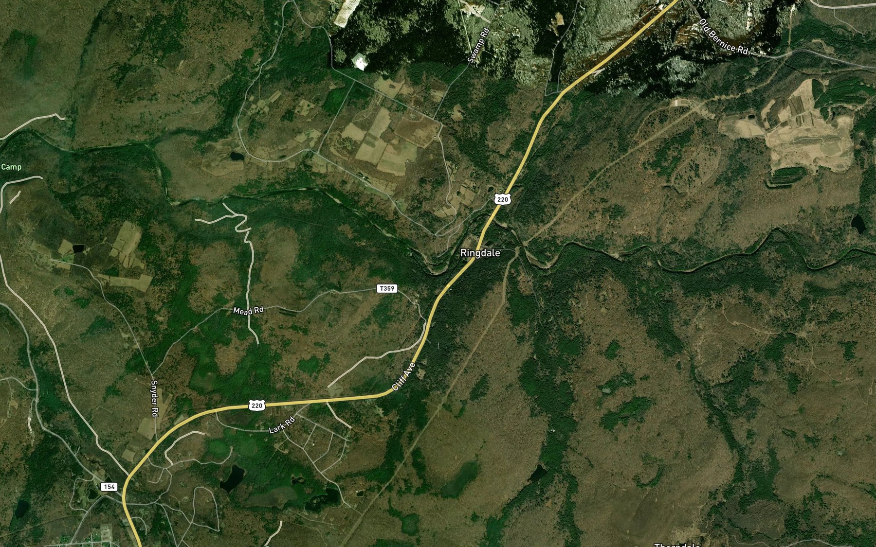 Satellite map of the Dutchman Run