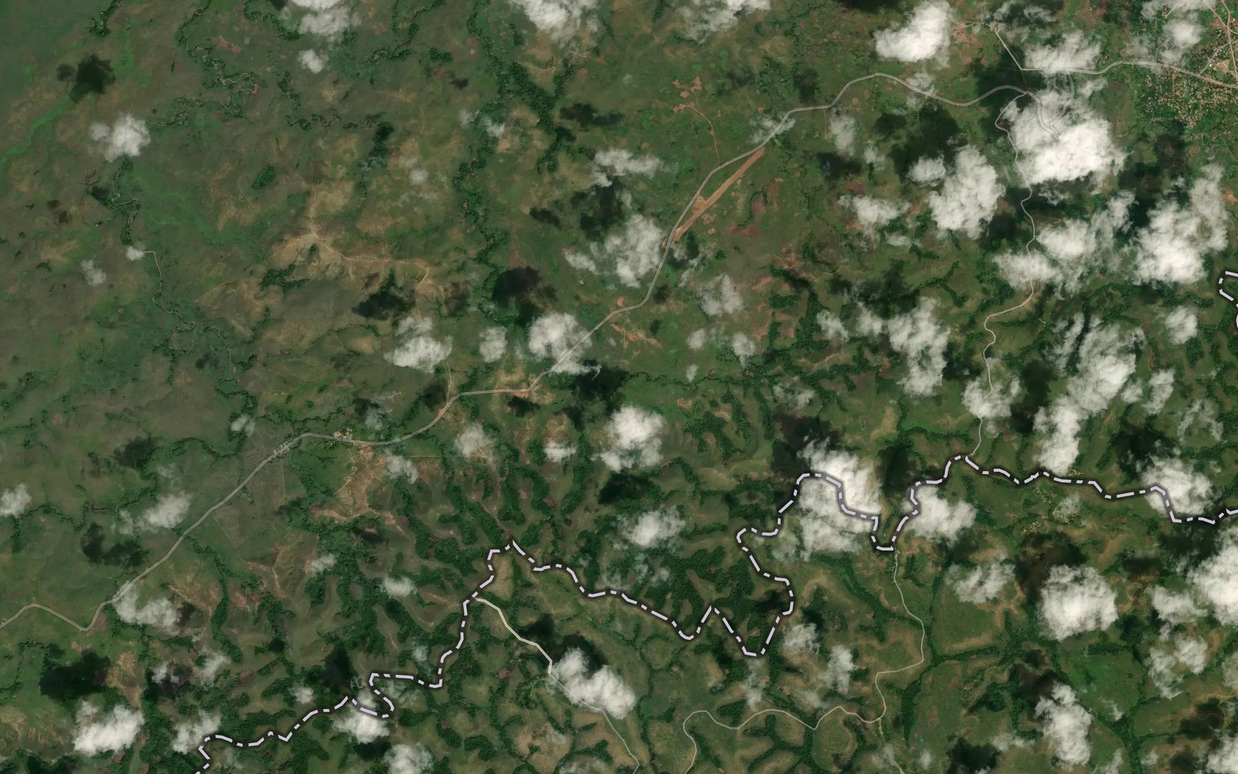 Satellite map of the Kitoundou