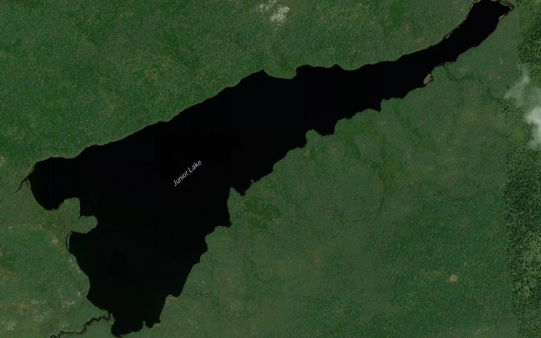 Satellite map of the Junior Lake