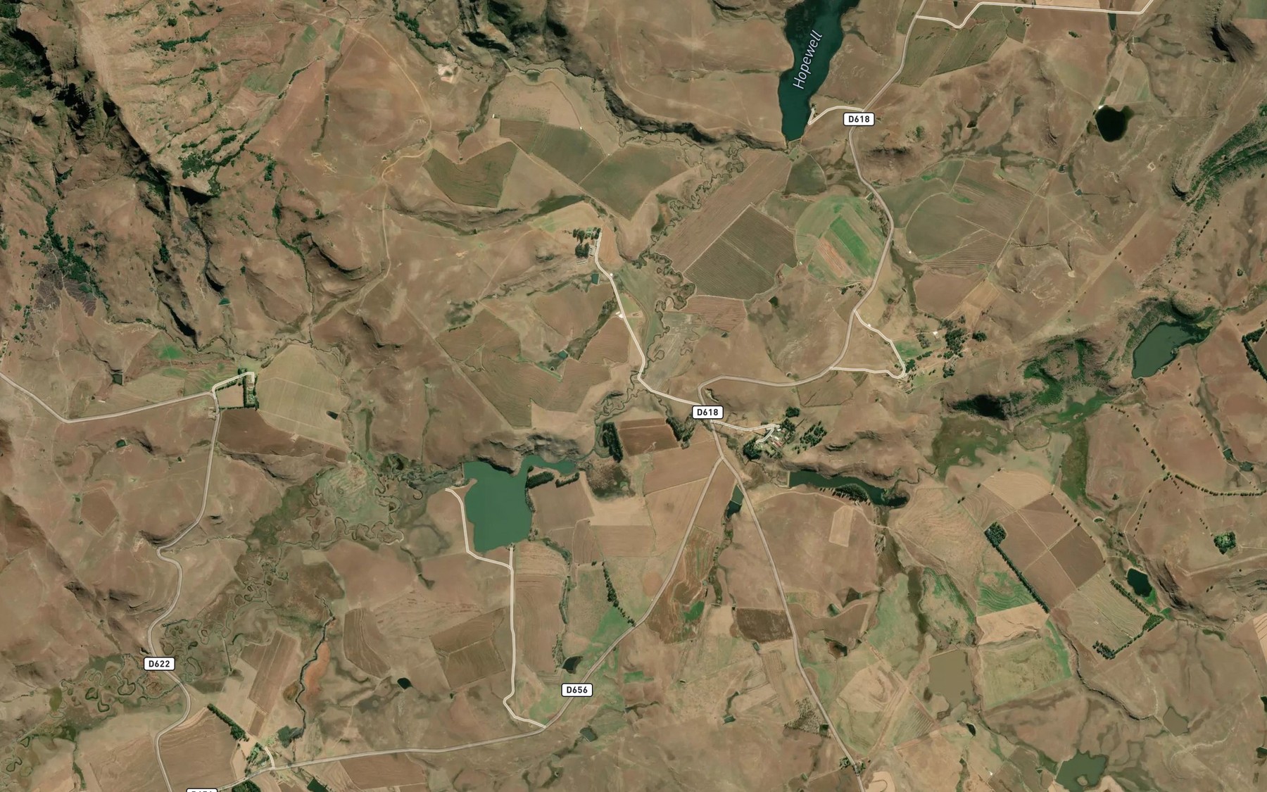 Satellite map of the Pampoenspruit