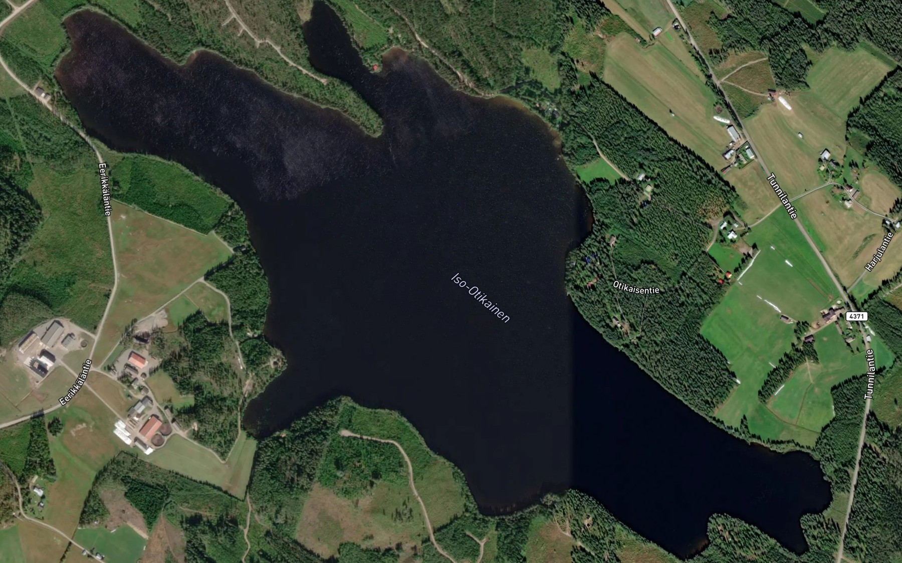 Satellite map of the Iso-Otikainen