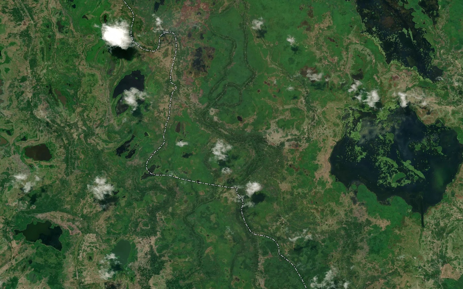 Satellite map of the Cano Mangue
