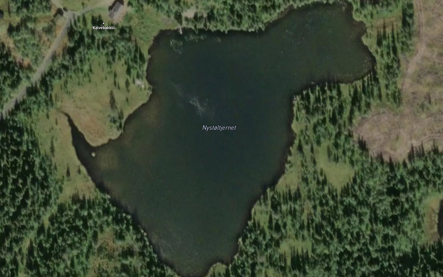 Satellite map of the Nystoltjernet