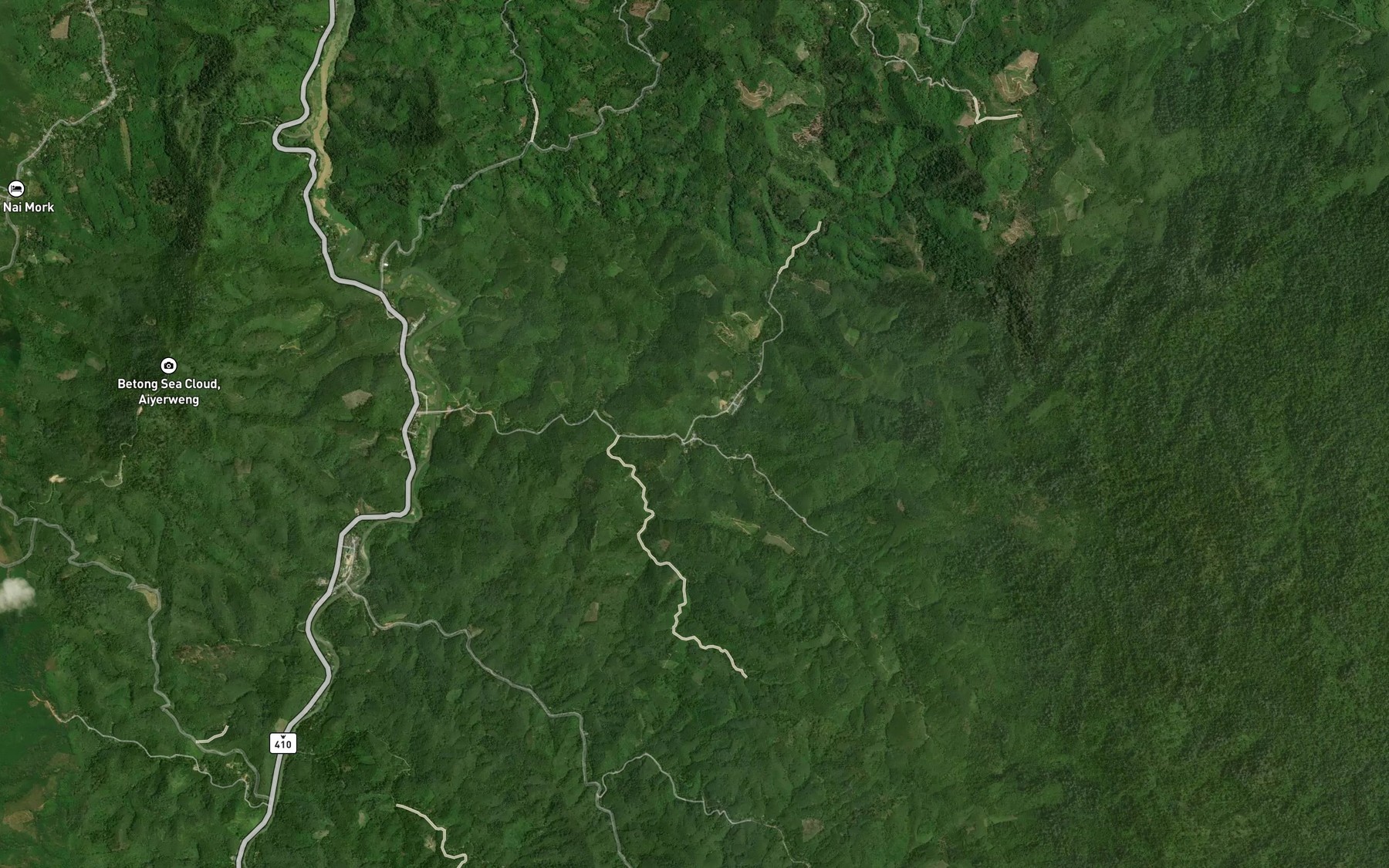 Satellite map of the Khlong Pu Po