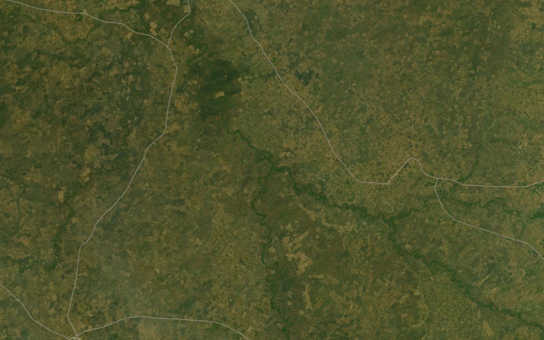 Satellite map of the Lesser Gwer River