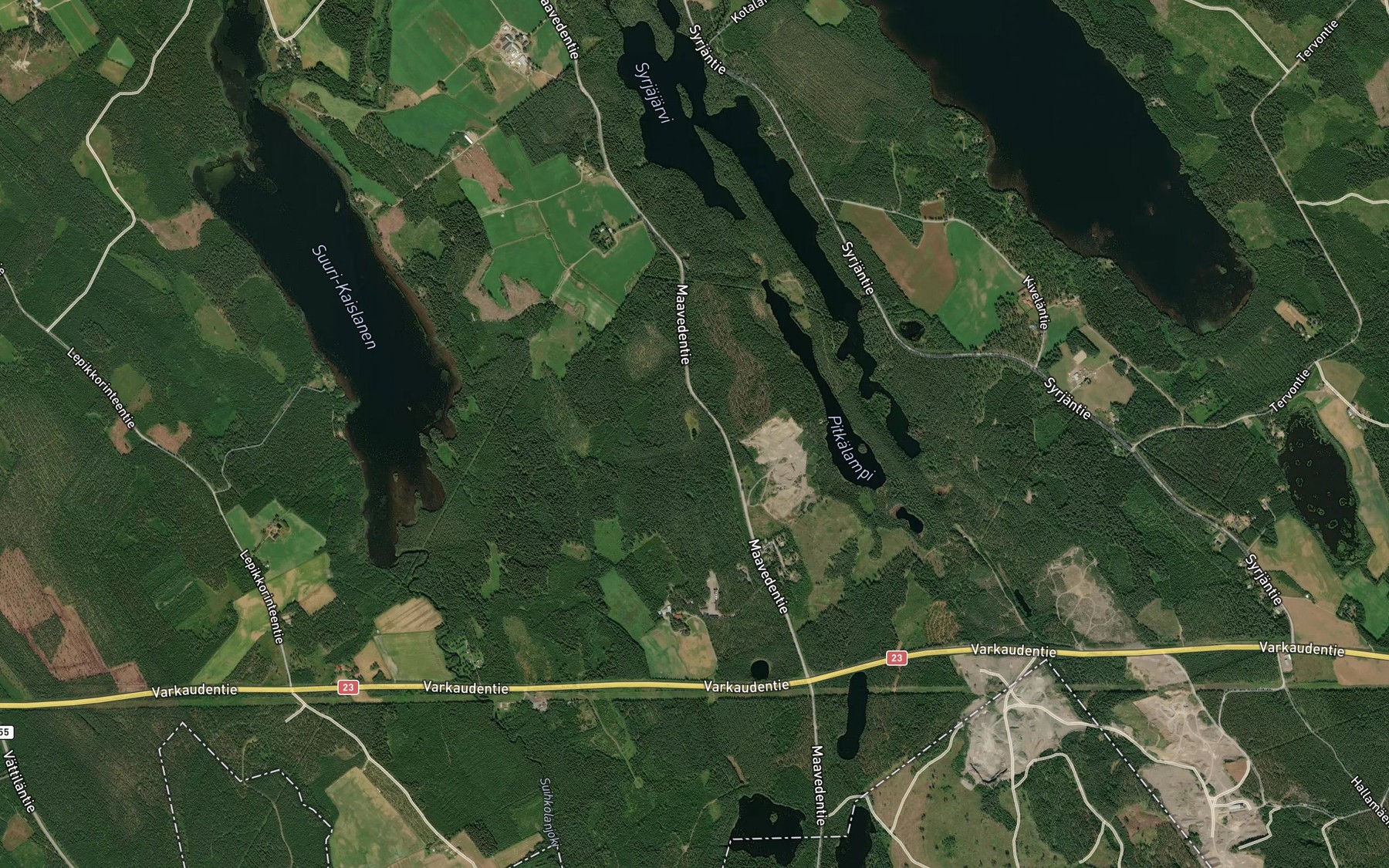 Satellite map of the Paskolampi