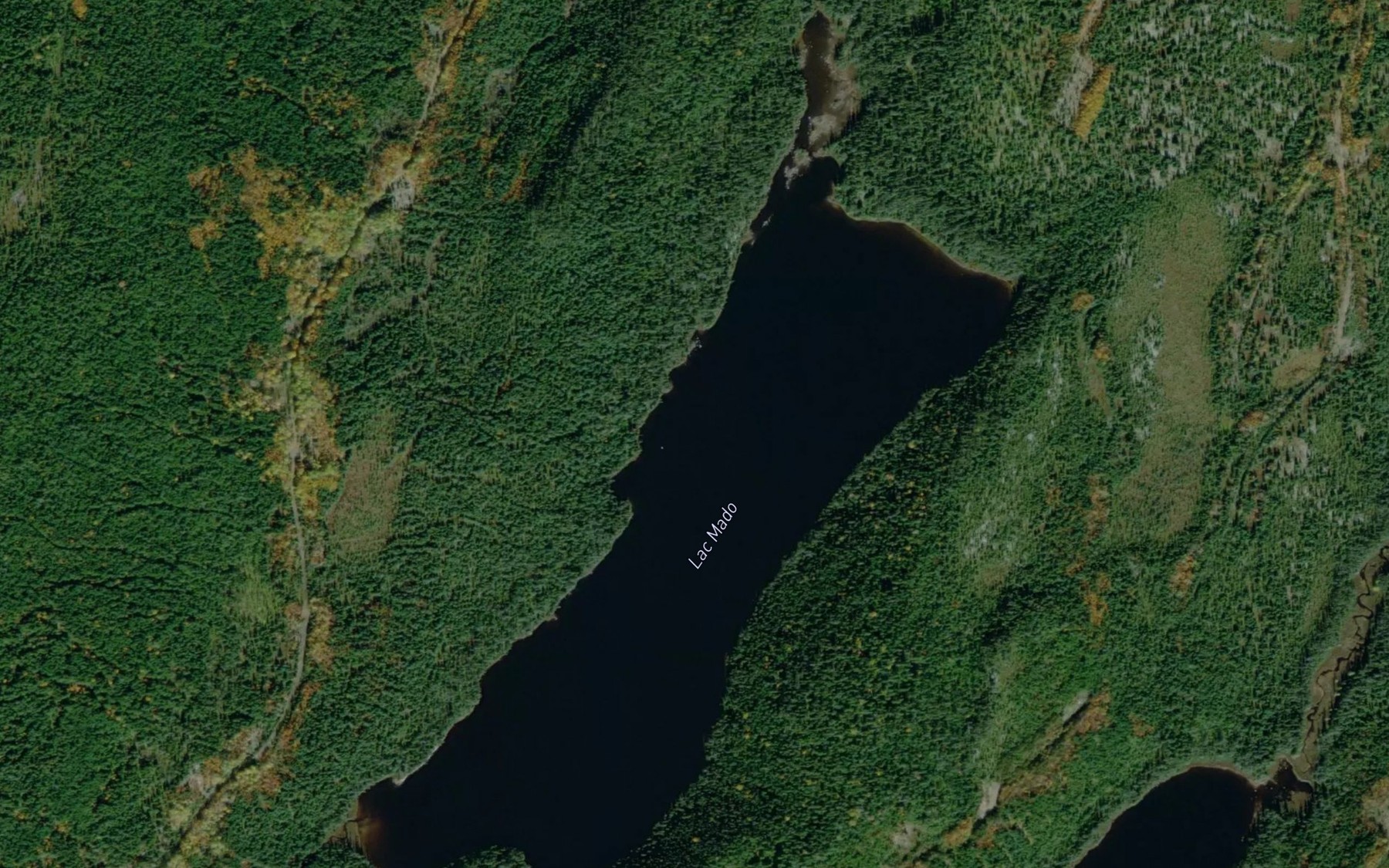 Satellite map of the Lac Mado