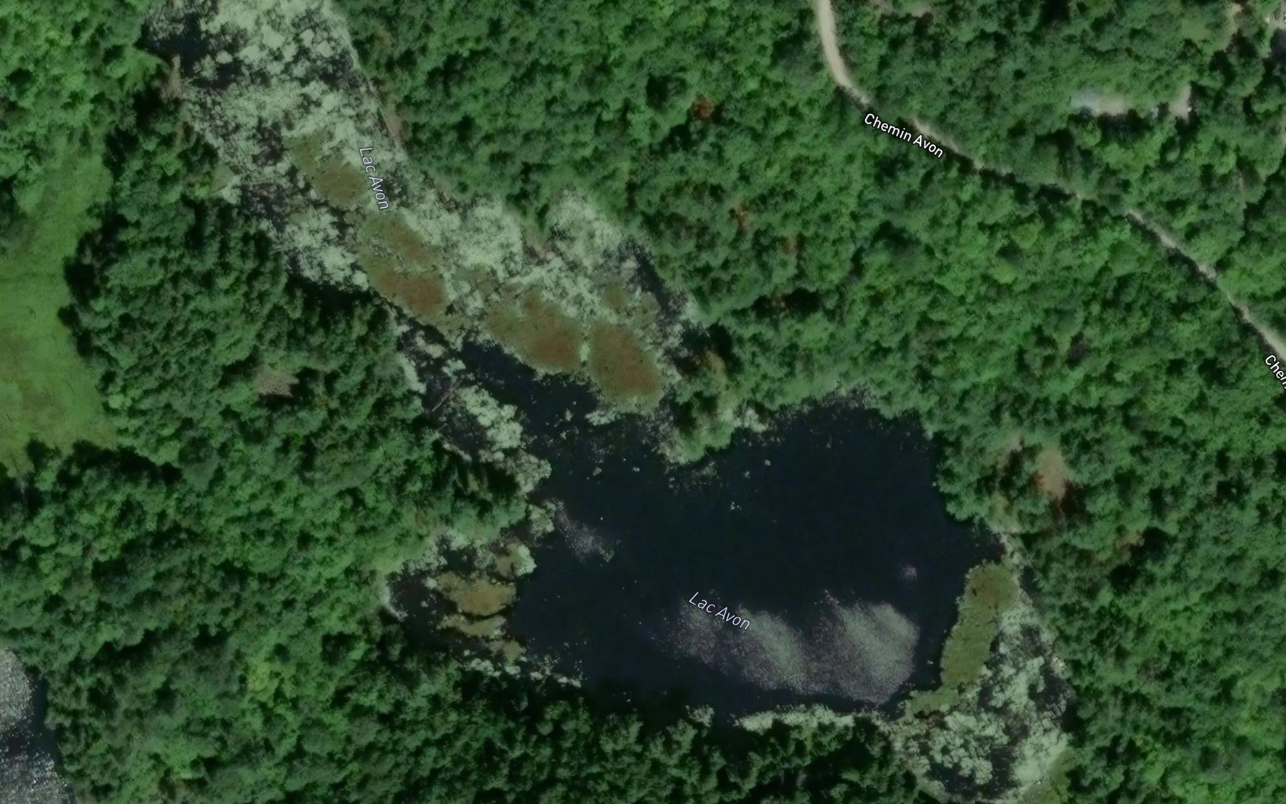 Satellite map of the Lac McIntyre